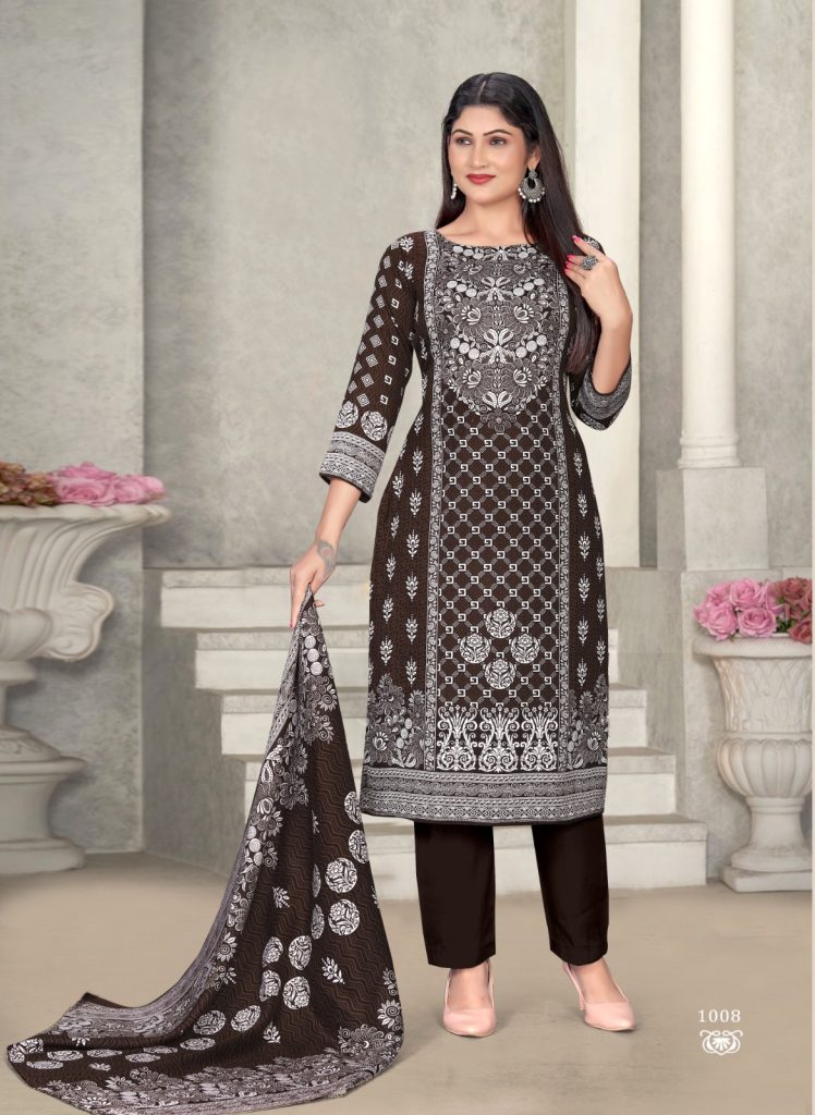SAT Pashmina Shwal Suit Vol-16