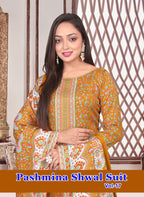SAT Pashmina Shwal Suit Vol-17