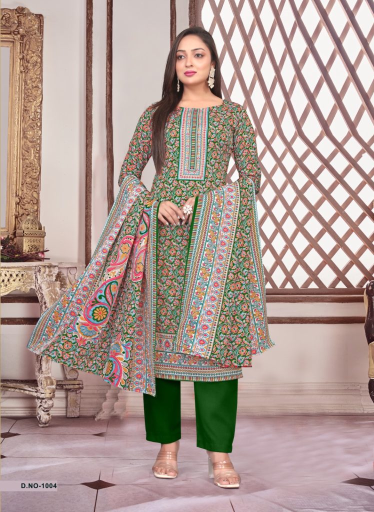 SAT Pashmina Shwal Suit Vol-17