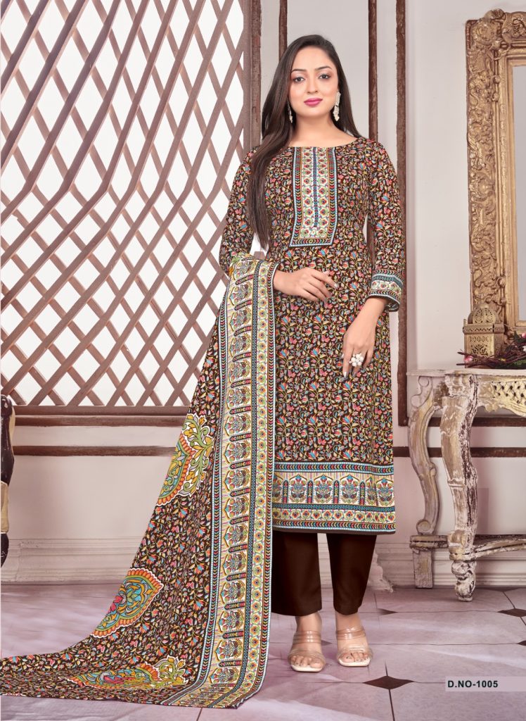 SAT Pashmina Shwal Suit Vol-17
