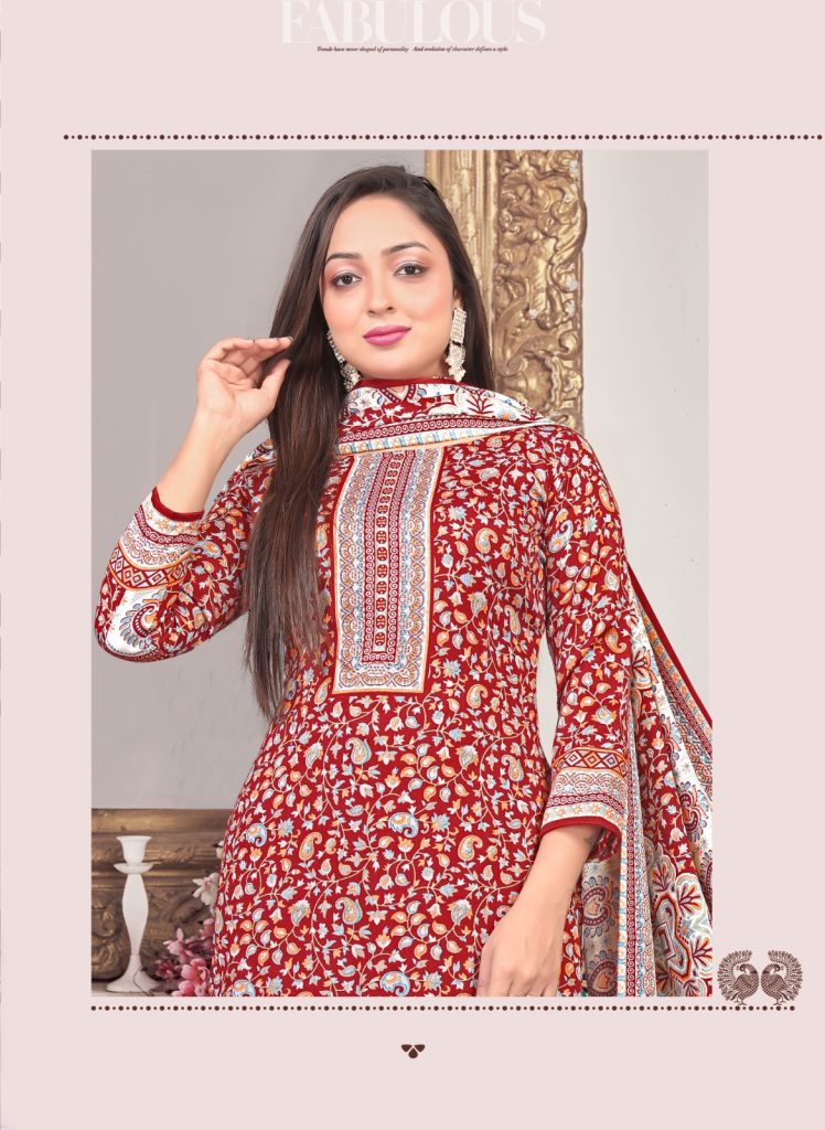 SAT Pashmina Shwal Suit Vol-17