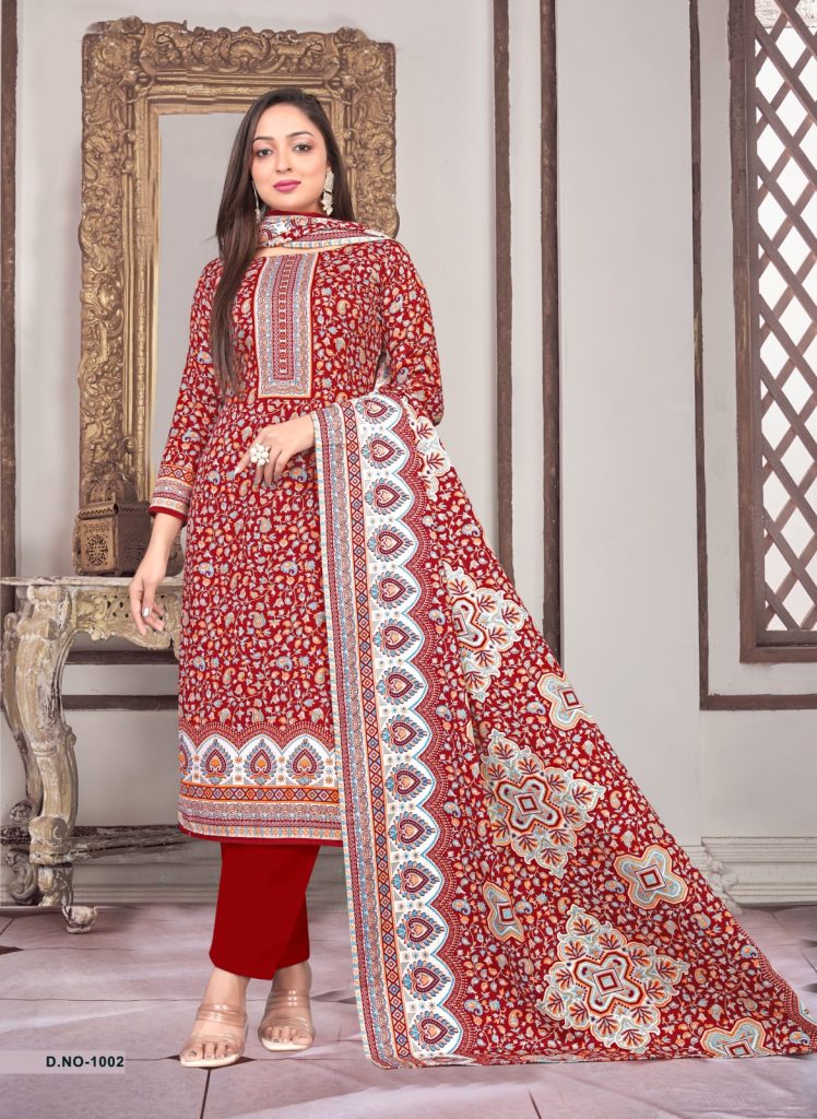 SAT Pashmina Shwal Suit Vol-17