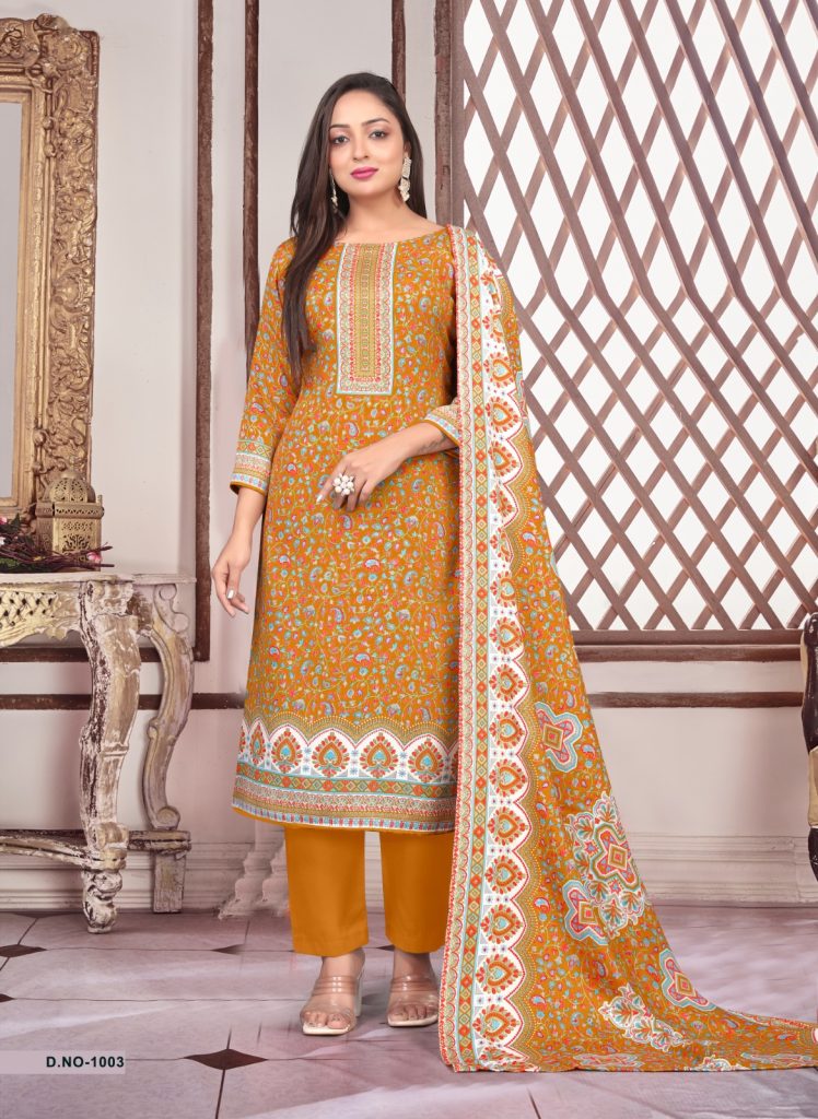 SAT Pashmina Shwal Suit Vol-17