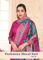 SAT Pashmina Shwal Suit Vol-18