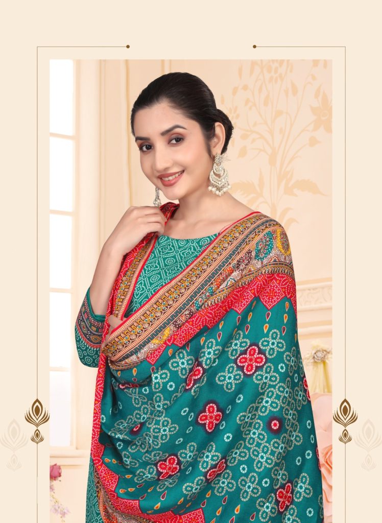 SAT Pashmina Shwal Suit Vol-18