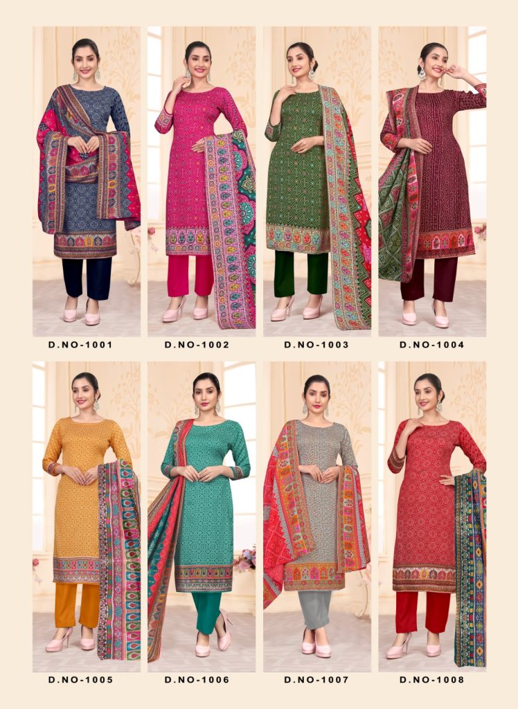 SAT Pashmina Shwal Suit Vol-18