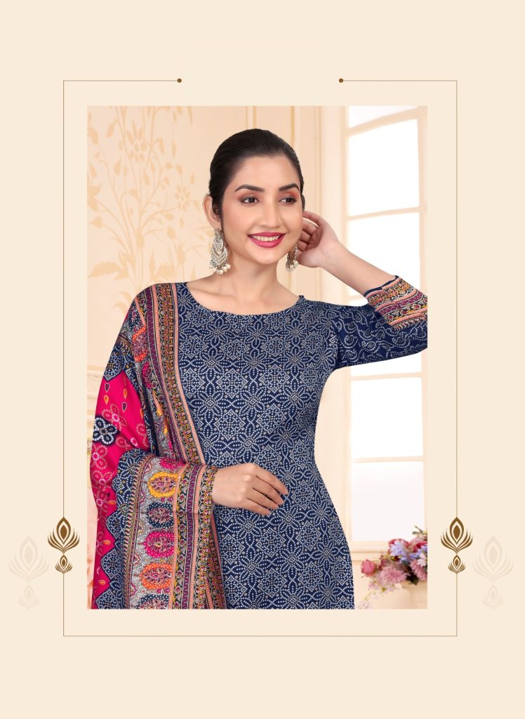 SAT Pashmina Shwal Suit Vol-18
