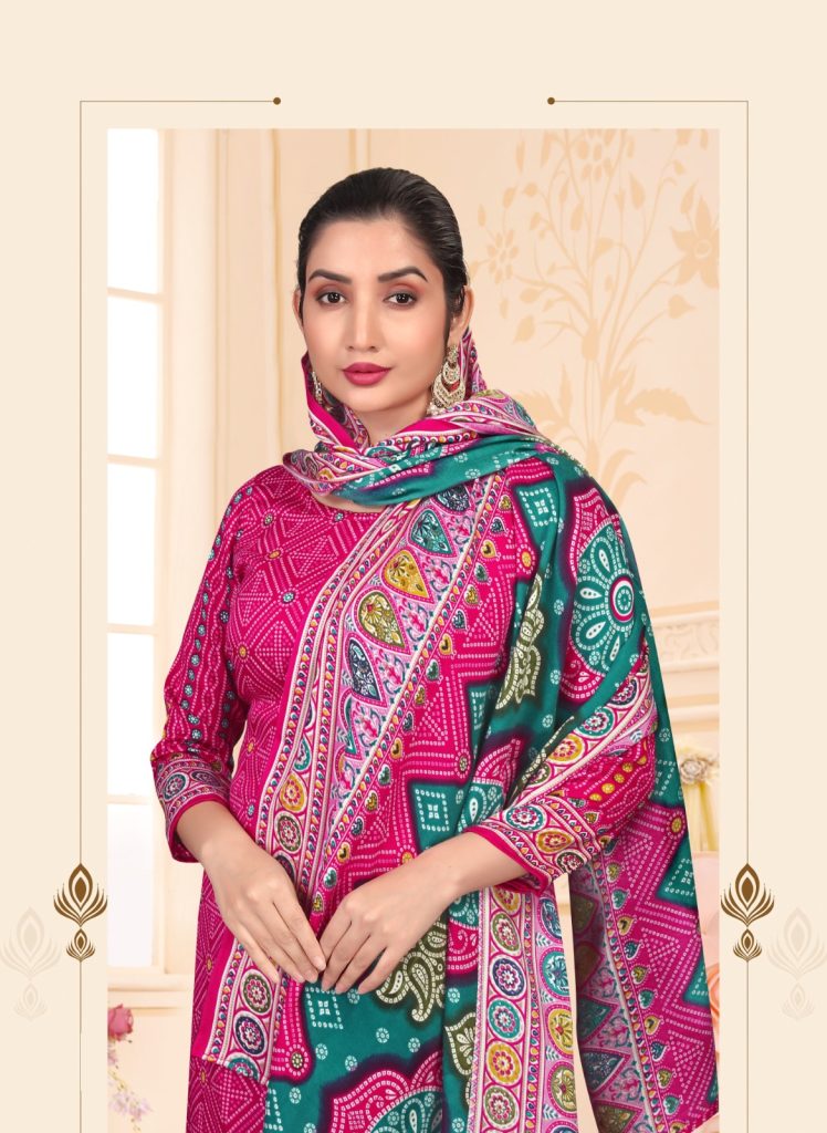 SAT Pashmina Shwal Suit Vol-18
