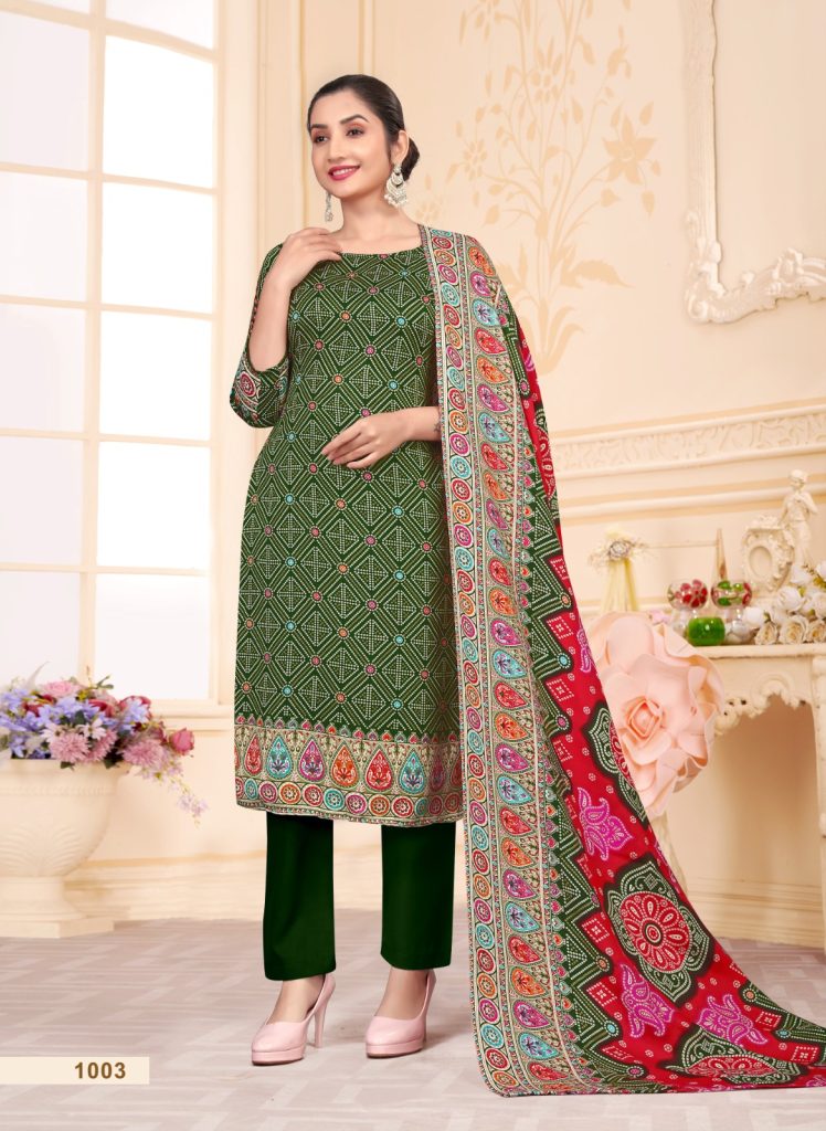 SAT Pashmina Shwal Suit Vol-18