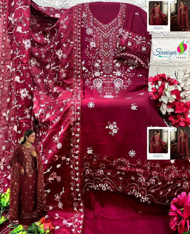 Saniya Trendz Kahf Premium Vol-1 – Pakistani Dress Material