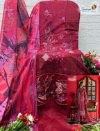 Saniya Trendz Esmel Luxury Lawn-1 – Pakistani Dress Material