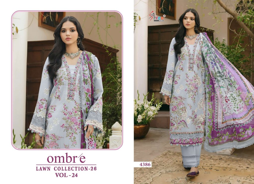 Shree Fab Ombre Lawn Vol-24 – Pakistani Dress Material