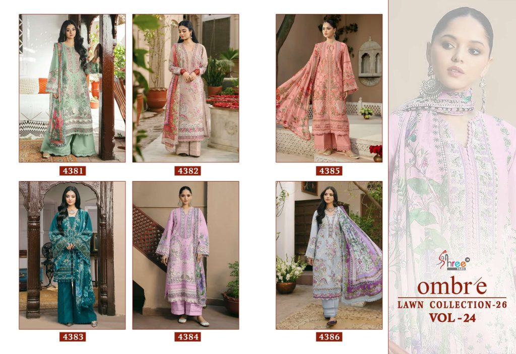 Shree Fab Ombre Lawn Vol-24 – Pakistani Dress Material