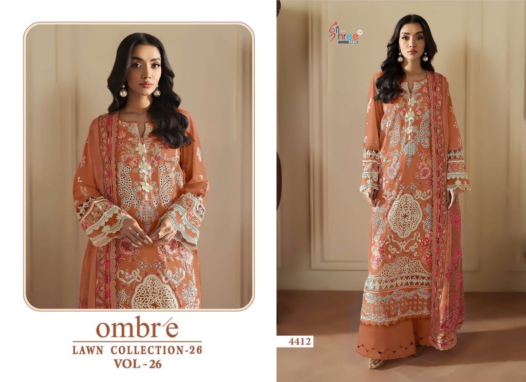 Shree Fab Ombre Lawn Vol-26 – Pakistani Dress Material
