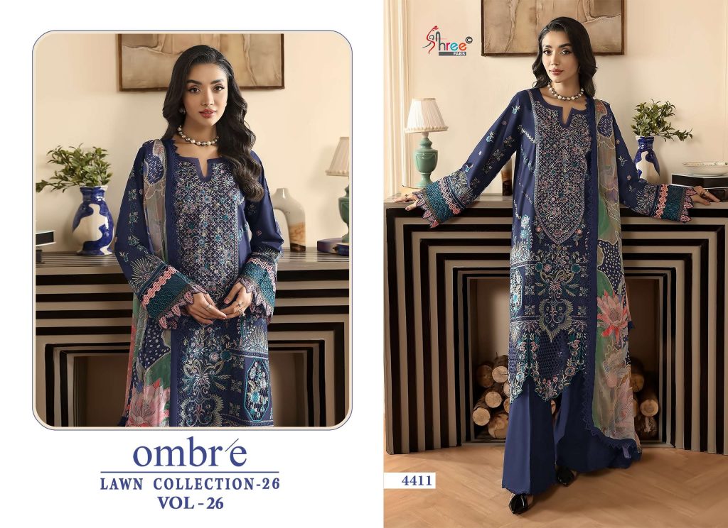 Shree Fab Ombre Lawn Vol-26 – Pakistani Dress Material