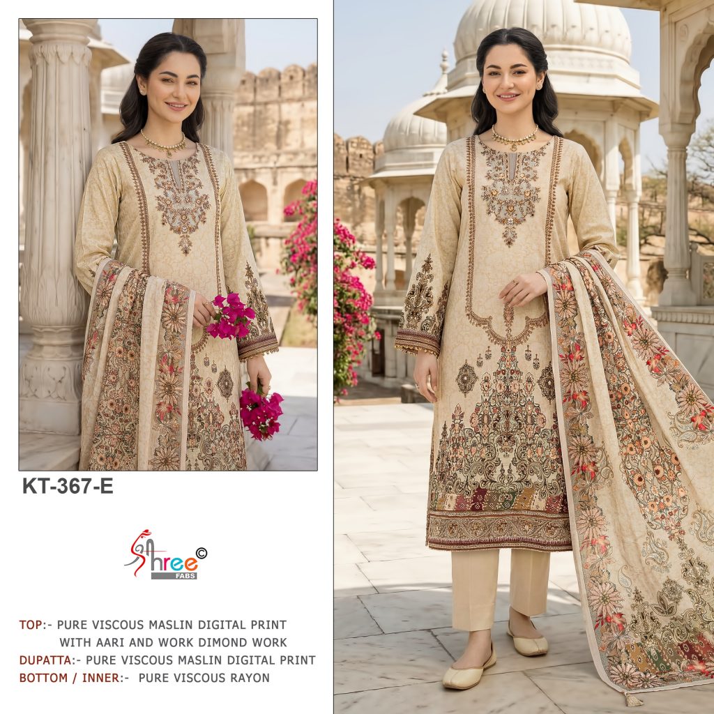 Shree Fabs Kt 367 – Pakistani Dress Material
