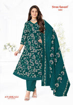 Shree Ganesh Zeenat Vol-6 – Anarkali Style Kurti Pant With Dupatta