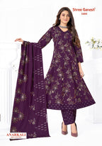 Shree Ganesh Zeenat Vol-6 – Anarkali Style Kurti Pant With Dupatta
