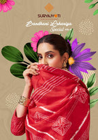 suryajyoti Bandhani Lehriya special Vol 8 – Dress Material