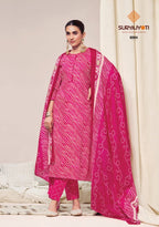 suryajyoti Bandhani Lehriya special Vol 8 – Dress Material