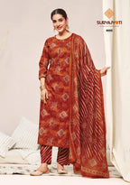 suryajyoti Bandhani Lehriya special Vol 8 – Dress Material