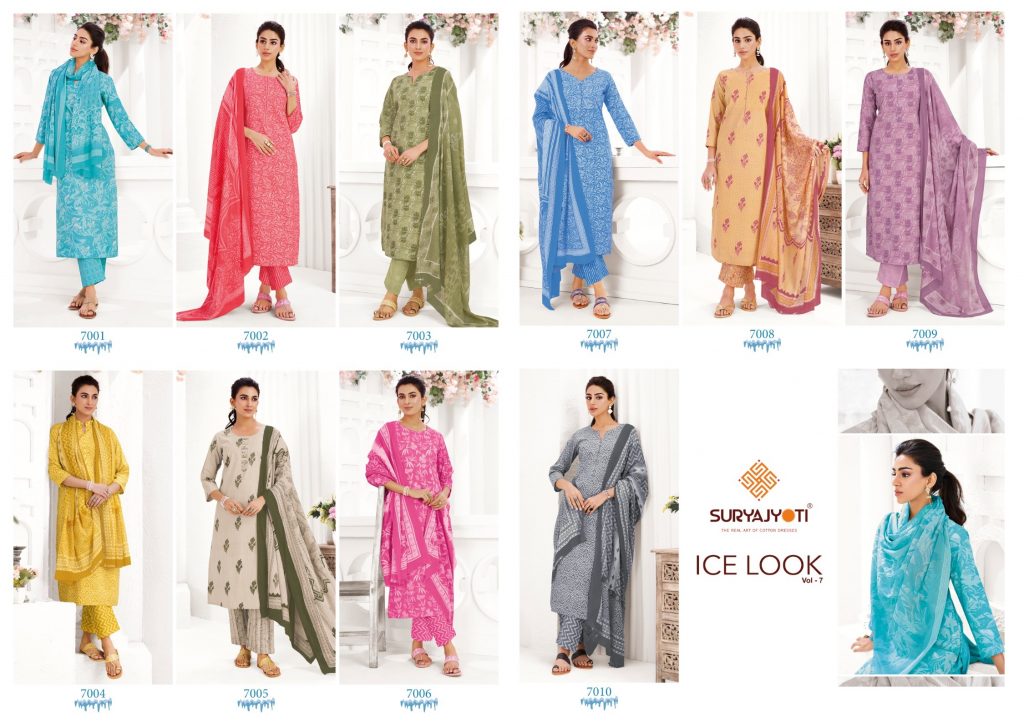 Suryajyoti Icelook Vol-7 – Kurti Pant With Dupatta