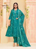 Suryajyoti Rashi Vol-7 – anarkali Style Kurti Pant With Dupatta