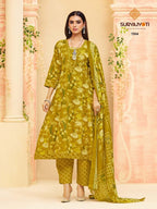 Suryajyoti Rashi Vol-7 – anarkali Style Kurti Pant With Dupatta