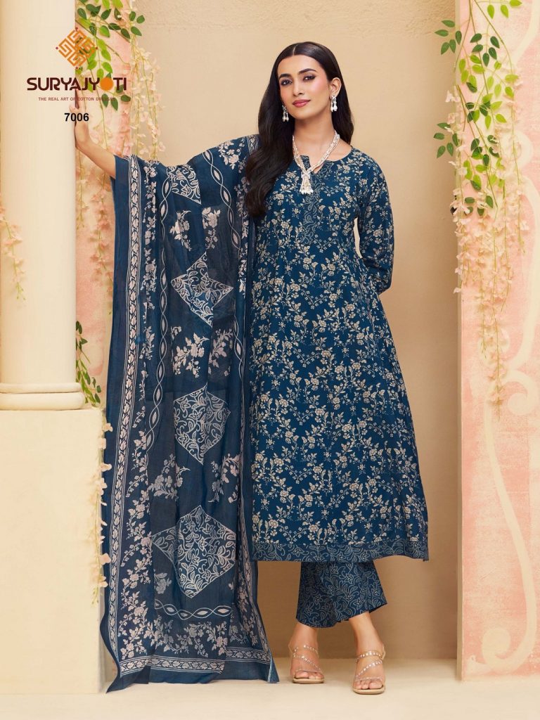 Suryajyoti Rashi Vol-7 – anarkali Style Kurti Pant With Dupatta