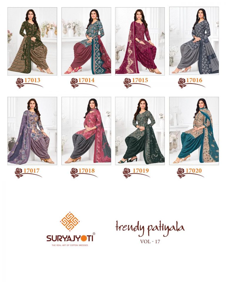 Suryajyoti Trendy Patiyala Vol-17 – Dress Material