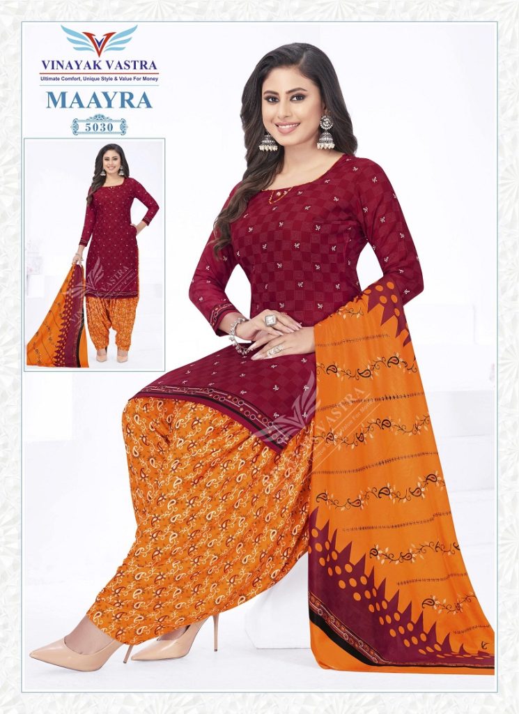 Vinayak Vastra Maayra Vol-2 -Rayon Dress Material
