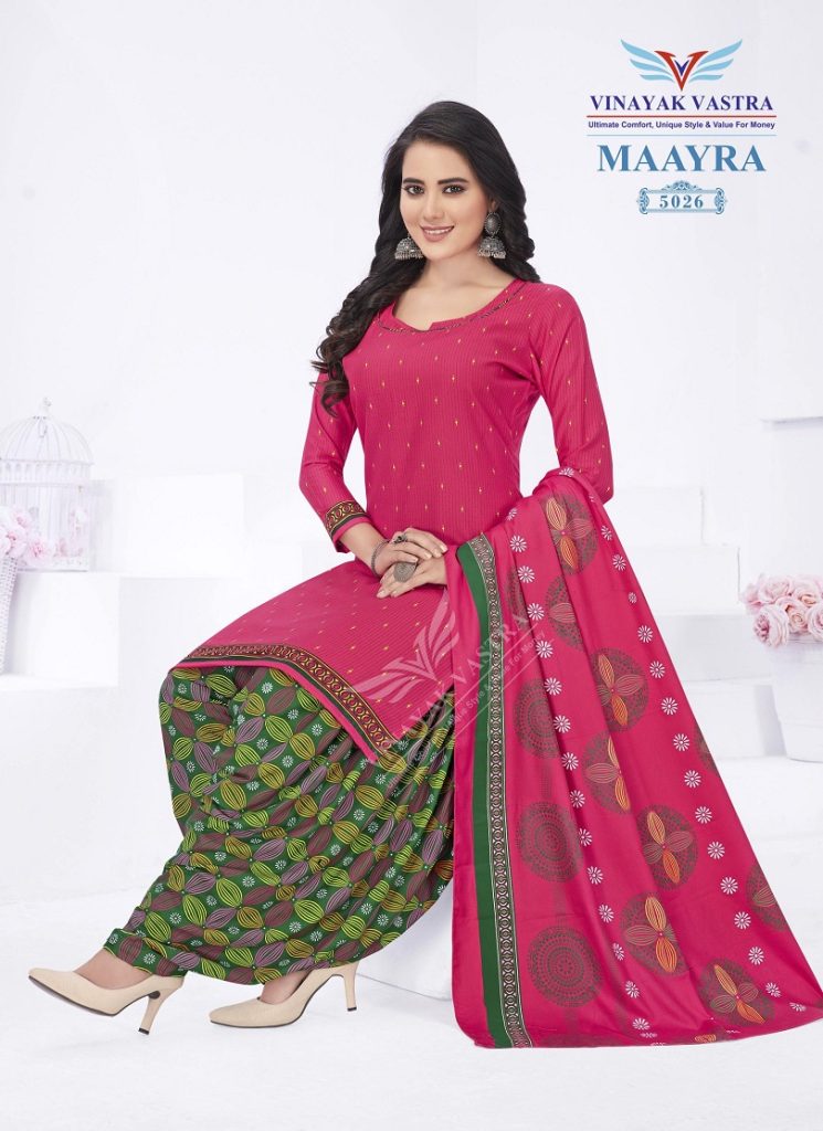 Vinayak Vastra Maayra Vol-2 -Rayon Dress Material