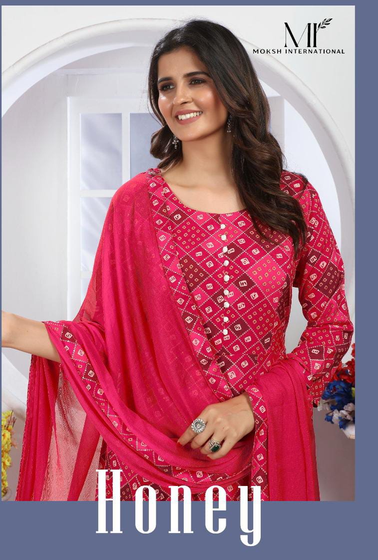 Moksh Honey Vol 1 Premium Kurti With Dupatta Collection