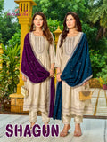 Aanchi Shagun Vichitra Silk Fancy Embroidered Kurti With Bottom Dupatta
