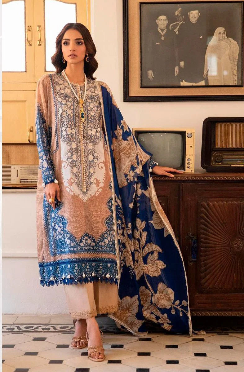 Aasha 1033 Chiffon Dupatta Cotton Printed Embroidered Salwar Kameez
