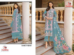 Aasha 1126 D Chiffon Dupatta Cambric Cotton Embroidered Salwar Kameez