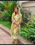 Aasha 1159 Chiffon Dupatta Cotton Embroidered Salwar Kameez