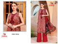 Aasha 1193 A And B Chiffon Dupatta Cotton Embroidered Salwar Kameez