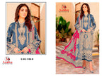 Aasha 1196 Cotton Lawn Dupatta Cotton Print With Patch Embroidered Salwar Kameez