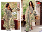 Aasha 1215 A And B Chiffon Dupatta Cotton Printed Patch Embroidery Salwar Kameez