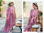 Aasha 1222 A And B Cotton Dupatta Cotton Printed And Embroidered Salwar Kameez