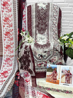 Aasha 1224 And 1225 Cotton Dupatta Cotton Embroidered Salwar Kameez