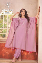 Afsana 215 Pure Modal With Mirror Worked Kaftans Collection