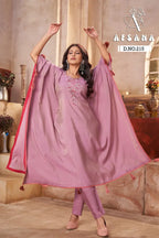 Afsana 215 Pure Modal With Mirror Worked Kaftans Collection