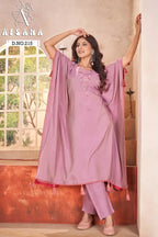 Afsana 215 Pure Modal With Mirror Worked Kaftans Collection