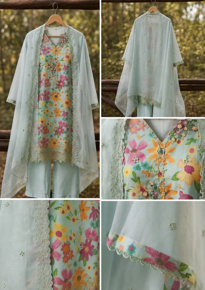Afsana 2949 Muslin Organza Printed Salwar Kameez