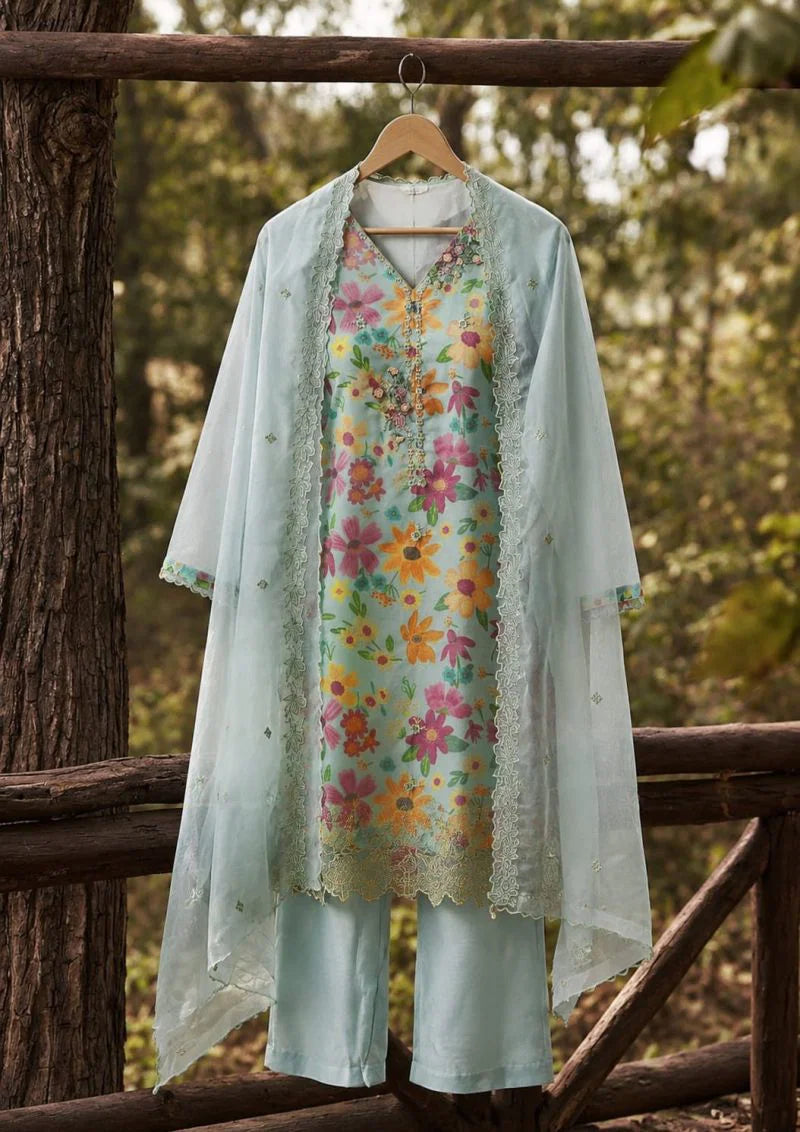 Afsana 2949 Muslin Organza Printed Salwar Kameez