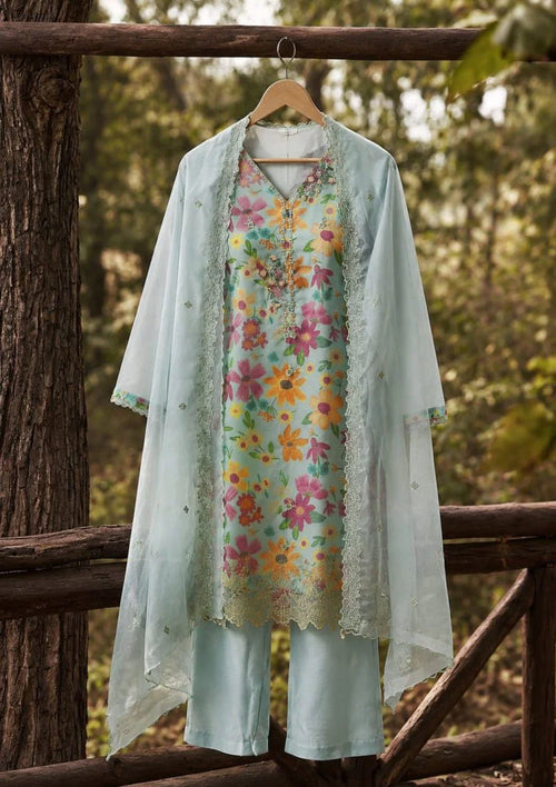 Afsana 2949 Muslin Organza Printed Salwar Kameez