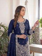 Afsana Girija Barlin Cotton Embroidered Salwar Kameez