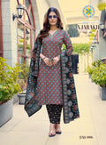 Ajarakh Vol 1 By Passion Tree Cotton Print Embroidered Kurti With Bottom Dupatta